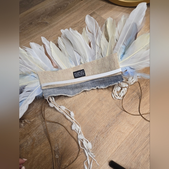 Feather headpiece handmade - Picture 2 of 2